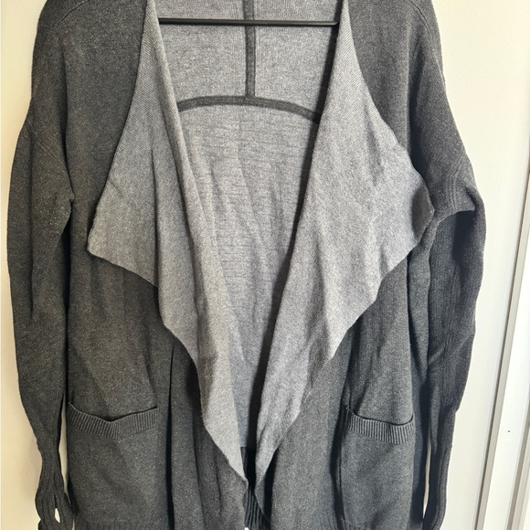 Lululemon Women's Gray Open Front Sweater - Picture 1 of 4